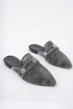 Muggo KENDAL Önü Kapalı Kadın Günlük Hasır Terlik