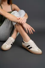 Muggo DORGO Kadın Günlük Bağcıklı Yürüyüş Koşu Sneaker Spor Ayakkabı