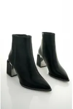 Bottes Muggo KYLIE à bout pointu et talon compensé avec fermeture éclair pour femmes