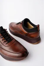 Muggo Fire Garantili Erkek Günlük Klasik Hakiki Deri Casual Rahat Ortopedik Ayakkabı