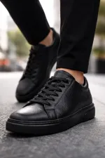 Muggo GAGE Hakiki Deri Bağcıklı Erkek Günlük Sneaker Spor Ayakkabı