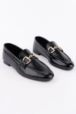 Muggo STRIDE Women's Casual Loafer Shoes with Metal Buckle