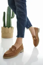 Muggo SUSSIE Guaranteed Metal Buckle Women's Loafer Casual Shoes