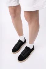 Chaussures de sport décontractées Muggo MIDWAY à lacets en cuir véritable pour hommes