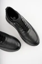 Muggo GRATUIT Garantie Chaussures orthopédiques confortables et classiques décontractées pour hommes en cuir véritable