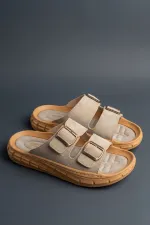 Muggo AUGUSTA Ayarlanabilir Çift Tokalı Günlük Erkek Terlik