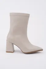 Bottes Muggo CODI à bout pointu, talon épais et fermeture éclair pour femmes