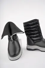 Bottes de pluie et de neige Muggo SUGAR pour enfants, unisexes, confortables et dotées d'une fermeture éclair sur le devant et d'une doublure en fourrure.