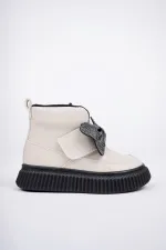 Bottes d'hiver pour enfants Muggo NIXIE, semelle antidérapante garantie, confort optimal, fermeture velcro et nœud.