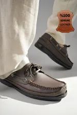 Muggo Sidro chaussures décontractées classiques en cuir véritable garanties pour hommes