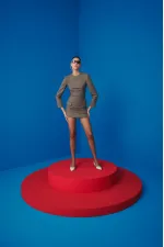 Muggo FOREST Arkası Açık Toka Detaylı Günlük Klasik Topuklu Kadın Stiletto Ayakkabı