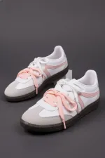 Muggo ETRO Çift Bağcıklı Günlük Kadın Sneaker Spor Ayakkabı