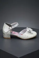 Chaussures habillées à talons hauts pour filles Muggo DIANCIE avec nœud pailleté