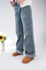 Bottines courtes décontractées Muggo TAZZY pour femmes, à semelle épaisse et doublure en fourrure.