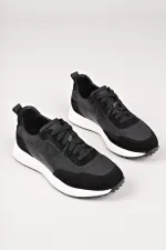 Chaussures de sport décontractées pour hommes Muggo SVENSON, à lacets et semelle épaisse, en cuir véritable.