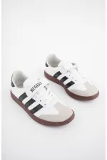 Muggo OLAF Garantili Günlük Ortopedik Bağcıklı Ve Cırtlı Çocuk Sneaker Spor Ayakkabı