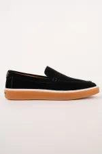 Muggo COVENT Genuine Suede Leather Laceless Men's Casual Loafer Shoes