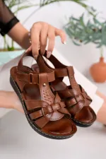 Muggo Soft Kadın Garantili Günlük Ortopedik Kaymaz Taban Comfort Rahat Sandalet