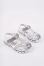 Muggo SLYVESTER Günlük Önü Kapalı Cırtlı Unisex Çocuk Sandalet