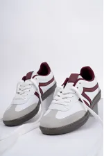 Muggo GARCİA Garantili Unisex Ortopedik Günlük Bağcıklı Yürüyüş Koşu Sneaker Spor Ayakkabı