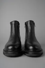 Muggo CHELSEY Genuine Leather Double Zipper Men's Winter Boots