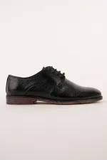 Muggo MATHEW Genuine Leather Lace-up Men's Classic Casual Shoes