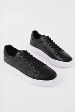 Muggo MORTA Kalın Taban Bağcıklı Hakiki Deri Erkek Günlük Sneaker Spor Ayakkabı