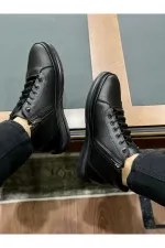 Bottes d'hiver à lacets et fermeture éclair Muggo M226 pour hommes (garantie)