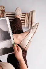 Mocassins décontractés à pampilles et boucle dorée Muggo pour femmes