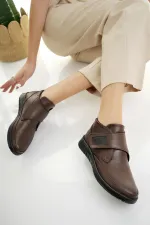 Bottes pour femmes Muggo en cuir véritable avec semelle orthopédique et éperon du talon, garanties médicalement