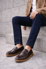 Muggo PEDRO Genuine Leather Slip-on Men's Classic Casual Shoes Muggo PEDRO Genuine Leather Slip-on Men's Classic Casual Shoes