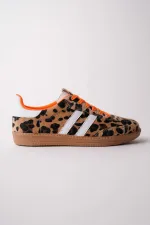 Muggo TAUPE Double Lace-Up Women's Casual Sneaker Sports Shoes