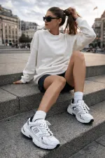 Chaussures de sport décontractées à lacets et semelle épaisse Muggo SHIFT pour femmes