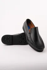 Muggo WINSOR Genuine Leather Laceless Comfortable Sole Men's Casual Classic Loafer Shoes