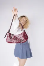 Sac baguette pour femme Muggo CHARM avec détail de ceinture