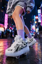 Muggo PATO Çocuk Işıklı Patenli Tekerlekli Sneaker Spor Ayakkabı