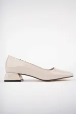 Muggo LİLİTH Garantili Kare Burunlu Kısa Topuklu Kadın Günlük Ayakakkabı