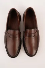 Muggo GENTZ Genuine Leather Comfortable Sole Men's Casual Classic Loafer Shoes