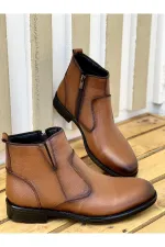 Bottes pour hommes Muggo M027 en cuir véritable