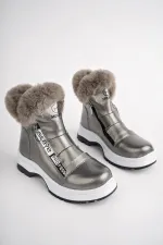 Bottes pour enfants Muggo BUBBLE avec semelle antidérapante garantie, doublure en fourrure et fermeture éclair latérale