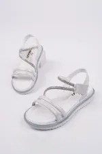 Sandales décontractées à scratch et paillettes Muggo MQUEEN pour filles