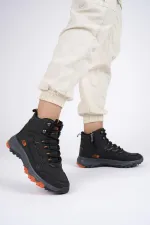 Bottes d'hiver unisexes Muggo Alaska, garanties pour la randonnée en plein air, à lacets et fermeture éclair latérale.