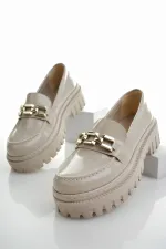 Mocassins Muggo SAMANTHA pour femmes, semelle épaisse, boucle, chaussures décontractées pour tous les jours