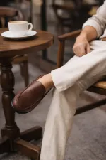Muggo WILLS Genuine Leather Laceless Men's Casual Classic Loafer Shoes Muggo WILLS Genuine Leather Laceless Men's Casual Classic Loafer Shoes