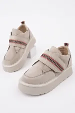 Bottes d'hiver miniatures pour enfants Muggo DAPHNE à semelle épaisse et scratch