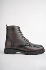 Muggo MAXWELLY Garantili Fermuarlı Bağcıklı Rahat Hafif Taban Erkek Bot