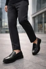 Muggo GENTZ Genuine Leather Comfortable Sole Men's Casual Classic Loafer Shoes