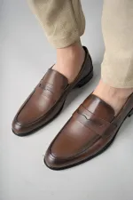 Muggo H0140 Chaussures décontractées classiques pour hommes en cuir véritable, garanties