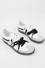 Muggo RETRO Çift Bağcıklı Günlük Kadın Sneaker Spor Ayakkabı