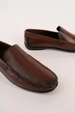 Muggo WILLS Genuine Leather Laceless Men's Casual Classic Loafer Shoes